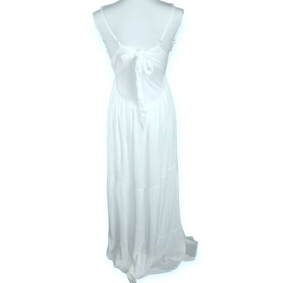 Revamped White Maxi Dress Sz.L NWT - Picture 5 of 9